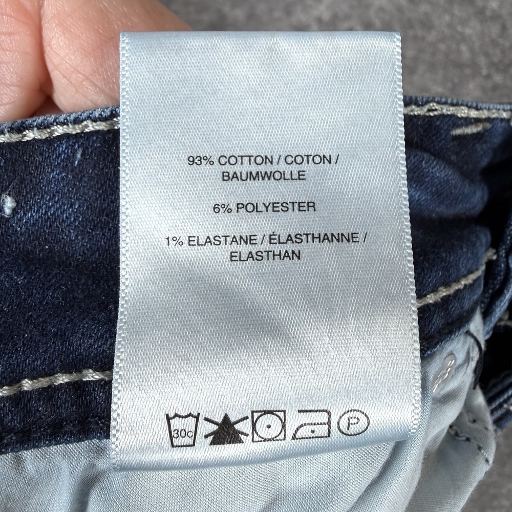 Silver Jeans Women's 29 Blue Denim Suki Capri Distressed Medium Wash Mid Rise - Picture 6 of 9